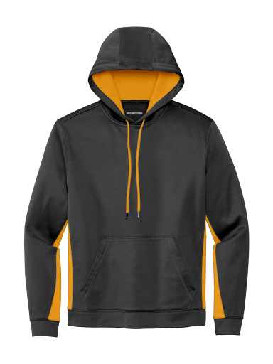 Sport-Tek Sport-Wick Fleece Colorblock Hooded Pullover