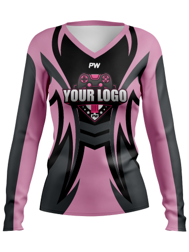 Ladies' Long Sleeve V-Neck