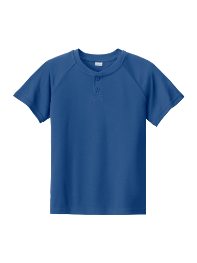 Sport-Tek Youth PosiCharge Competitor 2-Button Henley