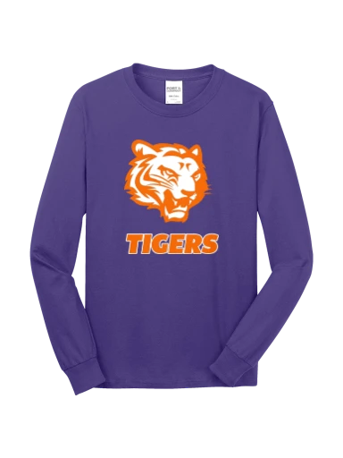 GVYF Tigers Long Sleeve Core Cotton Tee preview, front