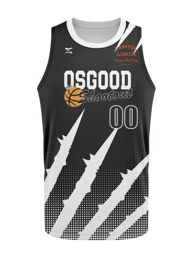 Men's Basketball Jersey Black preview, front