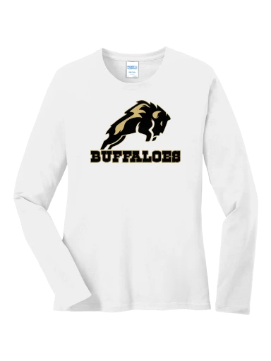 GVYF Buffaloes Women's Long Sleeve Core Cotton Tee preview, front