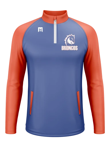 GVYF Broncos Men's Long Sleeve 1/4 Zip preview, front