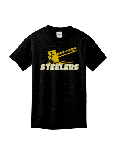 GVYF Steelers Youth Core Cotton Tee preview, front