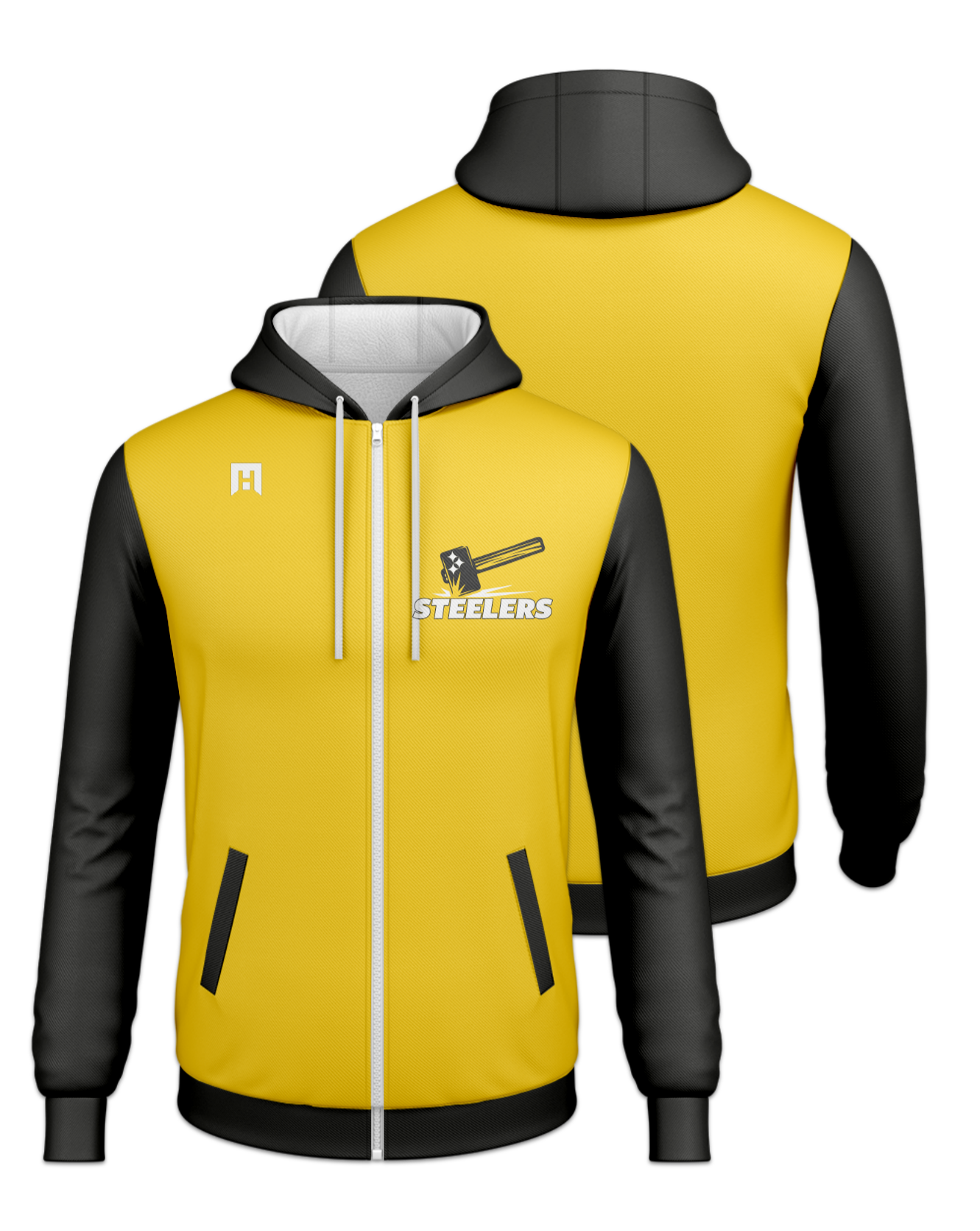 Rendered product preview, stack