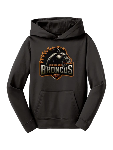 Sport-Tek Youth Sport-Wick Fleece Hooded Pullover preview, front