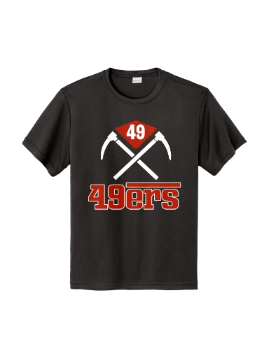 GVYF 49ers Youth PosiCharge Competitor Tee preview, front