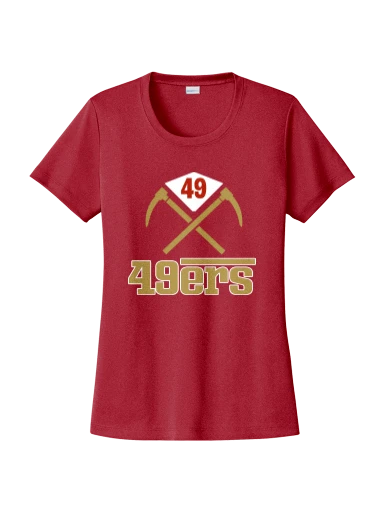 GVYF 49ers Women's PosiCharge Competitor Tee preview, front