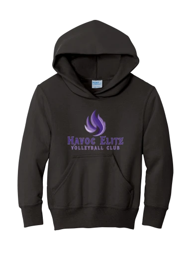 Port & Co Youth Core Fleece Pullover Hooded Sweatshirt preview, front