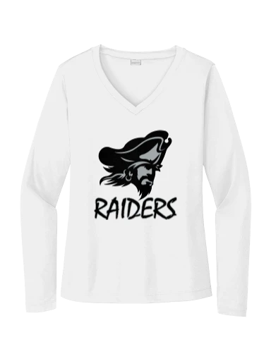 GVYF Raiders Women's Long Sleeve PosiCharge Competitor V-Neck Tee preview, front