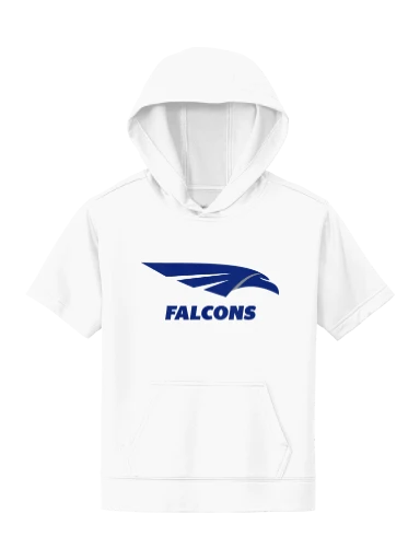 Youth Sport-Wick Fleece Short Sleeve Hooded Pullover preview, front
