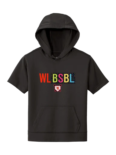 Youth Short Sleeve Hoodie BSBL preview, front