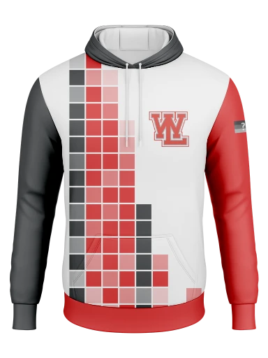 Customizable Pixel Tech Hoodie preview, front