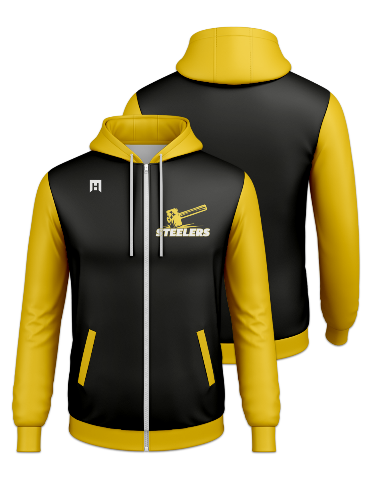 Rendered product preview, stack