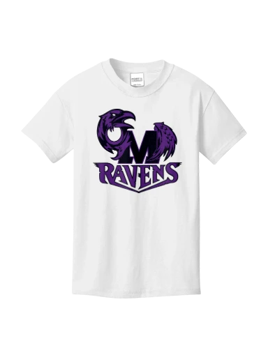 GVYF Ravens Youth Core Cotton Tee preview, front