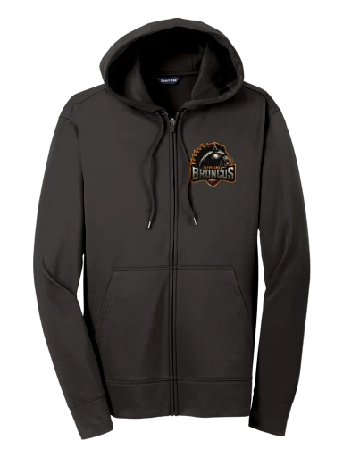 Sport-Tek Sport-Wick Fleece Full-Zip Hooded Jacket preview, front