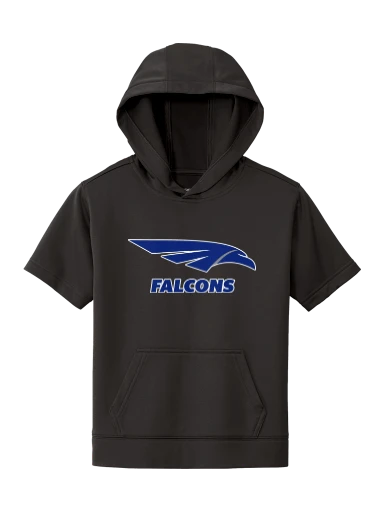 Youth Sport-Wick Fleece Short Sleeve Hooded Pullover preview, front