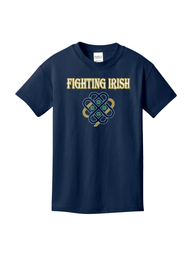 GVYF Fighting Irish Youth Core Cotton Tee preview, front