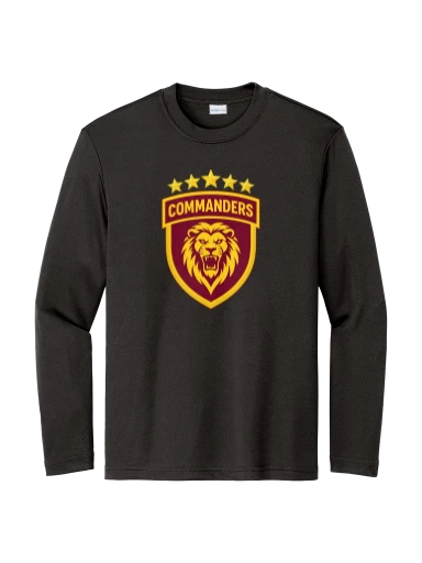 GVYF Commanders Youth Long Sleeve PosiCharge Competitor Tee preview, front