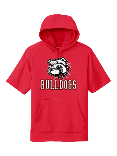 GVYF Bulldogs Sport-Wick Fleece Short Sleeve Hooded Pullover preview, front