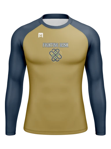 Men’s Compression Raglan Long Sleeve Rash Guard preview, front