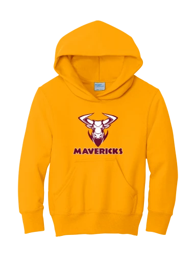 GVYF Mavericks Youth Core Fleece Pullover Hooded Sweatshirt preview, front