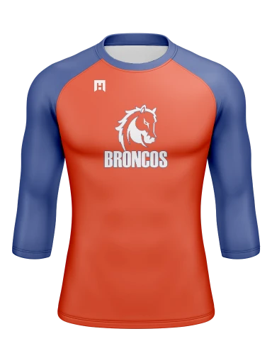 Men’s Compression Raglan Long Sleeve Rash Guard preview, front