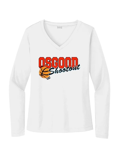 Women's Long Sleeve PosiCharge Competitor V-Neck Tee preview, front