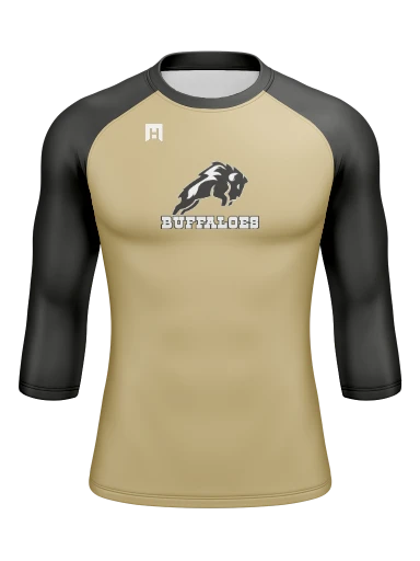 Men’s Compression Raglan Long Sleeve Rash Guard preview, front