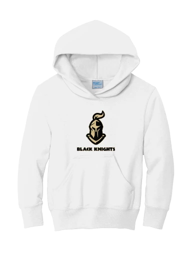 GVYF Black Knights Youth Core Fleece Pullover Hooded Sweatshirt preview, front