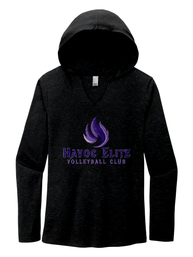 District Women's Perfect Tri Long Sleeve Hoodie preview, front