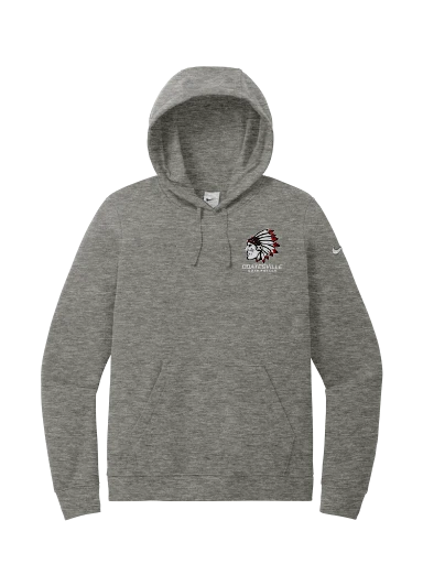 Nike Women's Club Fleece Sleeve Swoosh Pullover Hoodie preview, front