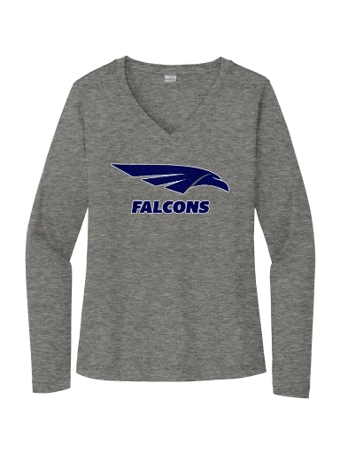Women's Long Sleeve PosiCharge Competitor V-Neck Tee preview, front