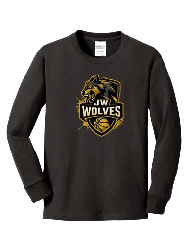 Youth Long Sleeve Core Cotton Tee preview, front