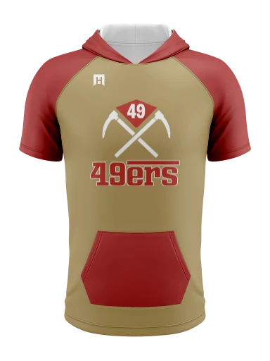 Personalized Men's Lightweight Core Short Sleeve Hoodie preview, front