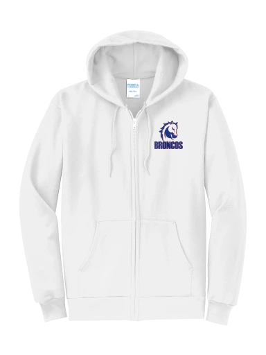 GVYF Broncos Core Fleece Full-Zip Hooded Sweatshirt preview, front