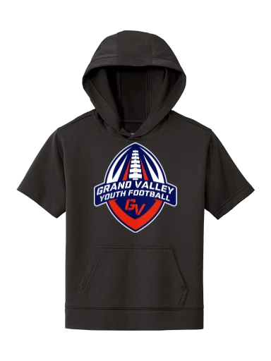 Youth Sport-Wick Fleece Short Sleeve Hooded Pullover preview, front