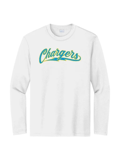 GVYF Chargers Youth Long Sleeve PosiCharge Competitor Tee preview, front