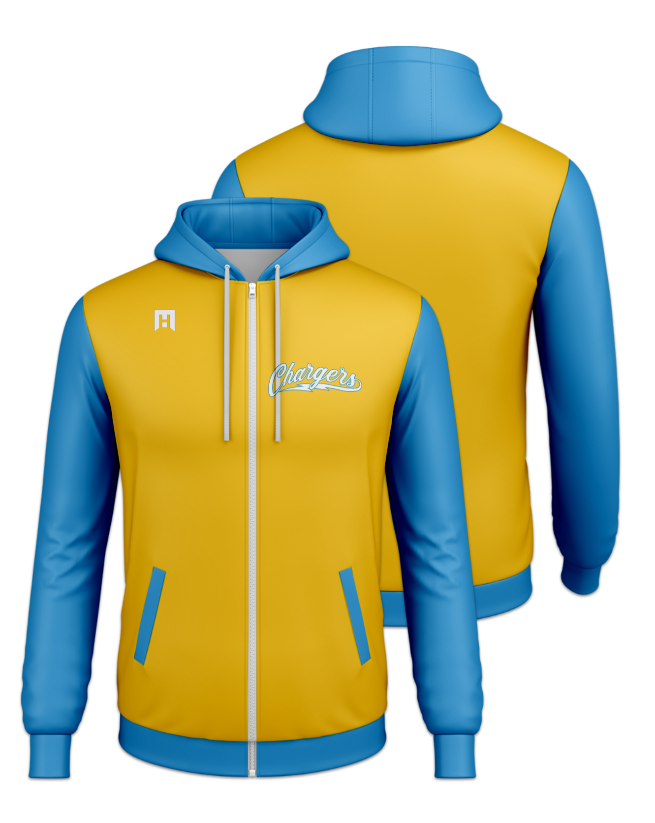 Rendered product preview, stack