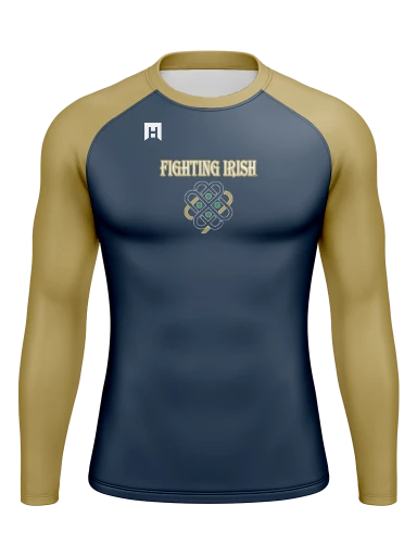 Men’s Compression Raglan Long Sleeve Rash Guard preview, front