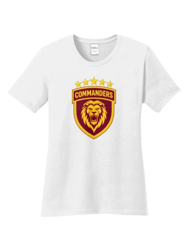 GVYF Commanders Women's Core Cotton Tee preview, front