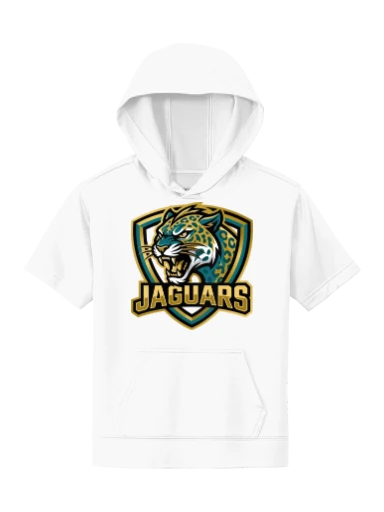 GVYF Jaguars Youth Sport-Wick Fleece Short Sleeve Hooded Pullover preview, front