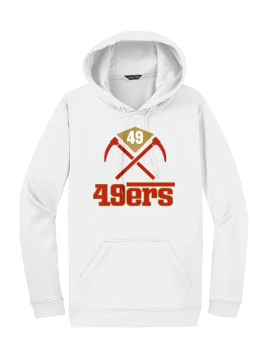 GVYF 49ers Sport-Wick Fleece Hooded Pullover preview, front