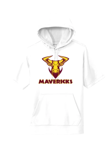 GVYF Mavericks Sport-Wick Fleece Short Sleeve Hooded Pullover preview, front