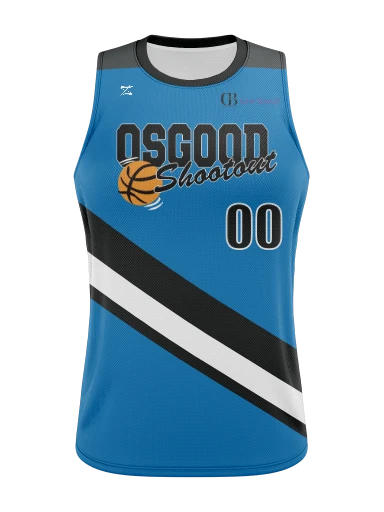 Ladies Basketball Jersey Blue preview, front