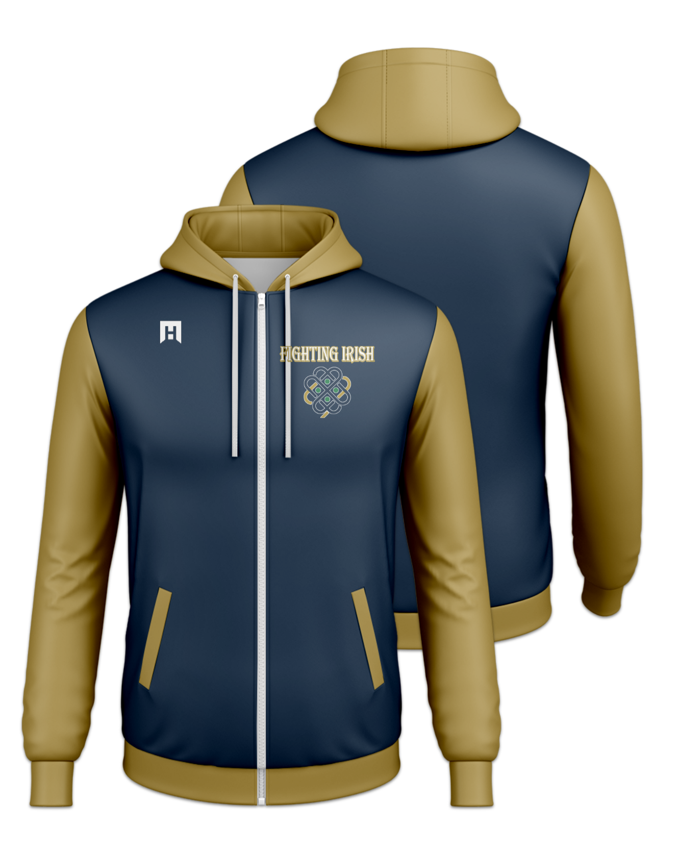 Rendered product preview, stack