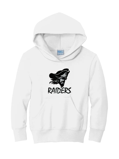 GVYF Raiders Youth Core Fleece Pullover Hooded Sweatshirt preview, front
