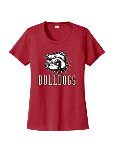 GVYF Bulldogs Women's PosiCharge Competitor Tee preview, front