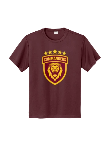 GVYF Commanders Youth PosiCharge Competitor Tee preview, front