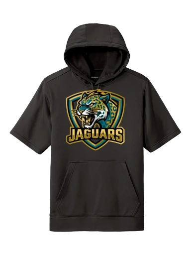 GVYF Jaguars Sport-Wick Fleece Short Sleeve Hooded Pullover preview, front